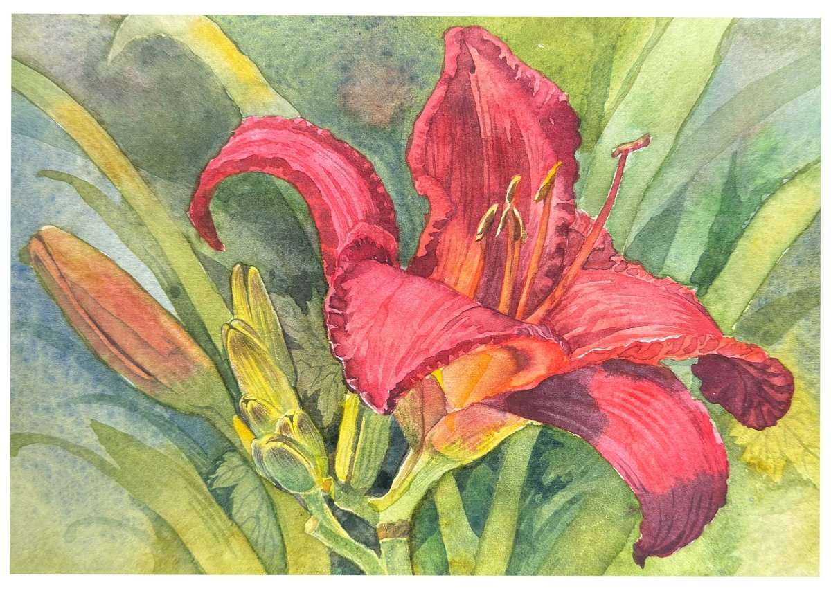 Orange Lilies Greeting Cards - Art'n Letters, Inc.