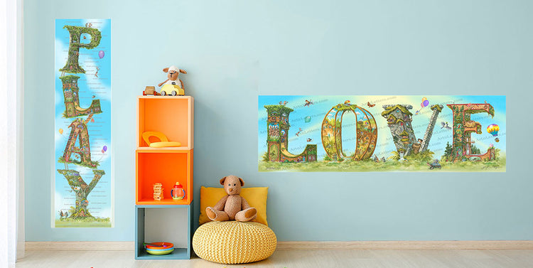 LOVE SING DRAW READ PLAY Prints