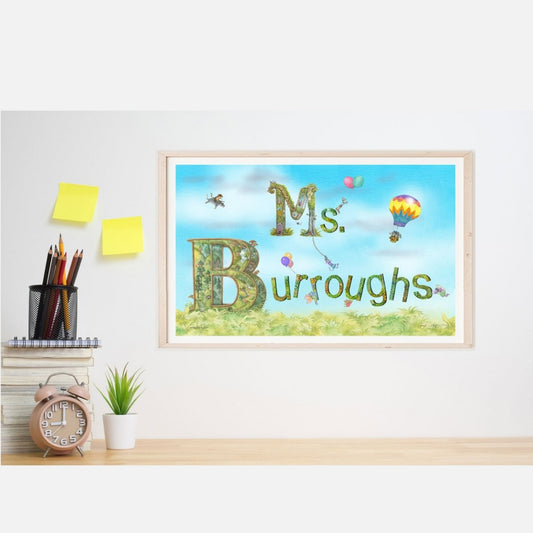Adult Name Print with Title - Art'n Letters, Inc.
