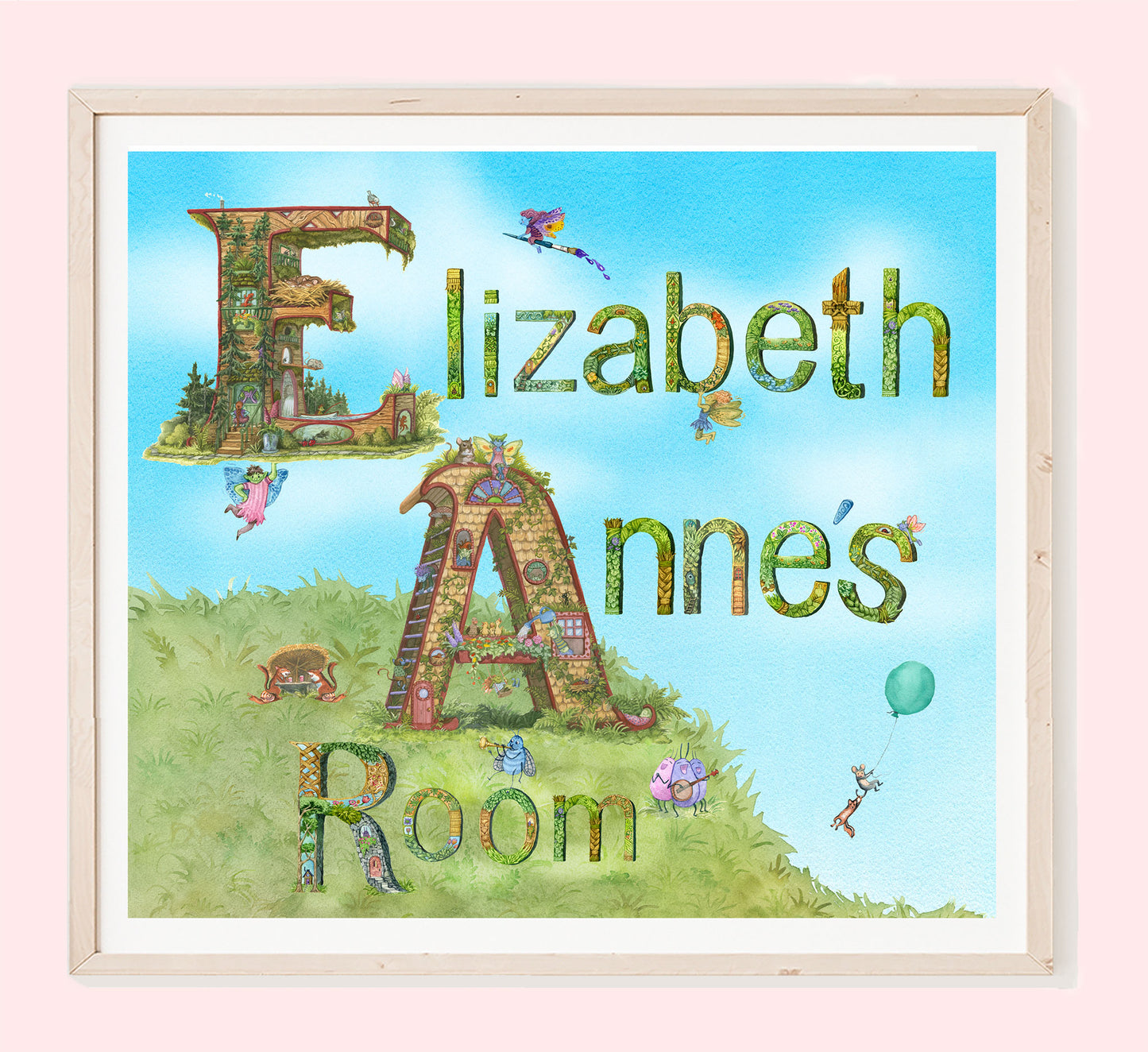 Personalized Name Print with Room