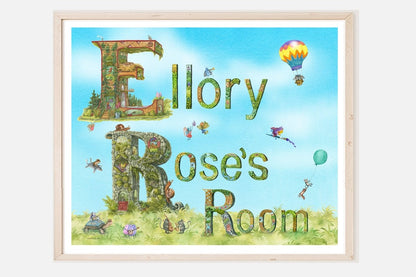 Child Name Print - with Room - Art'n Letters, Inc.