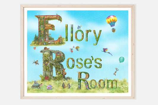 Child Name Print - with Room - Art'n Letters, Inc.