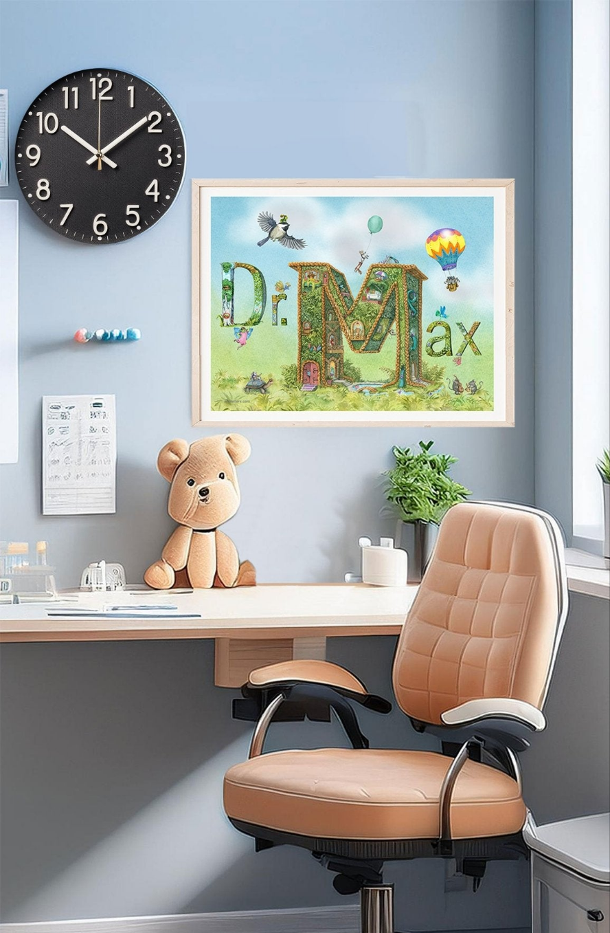 Personalized Adult Name Print with Title - Art'n Letters, Inc.