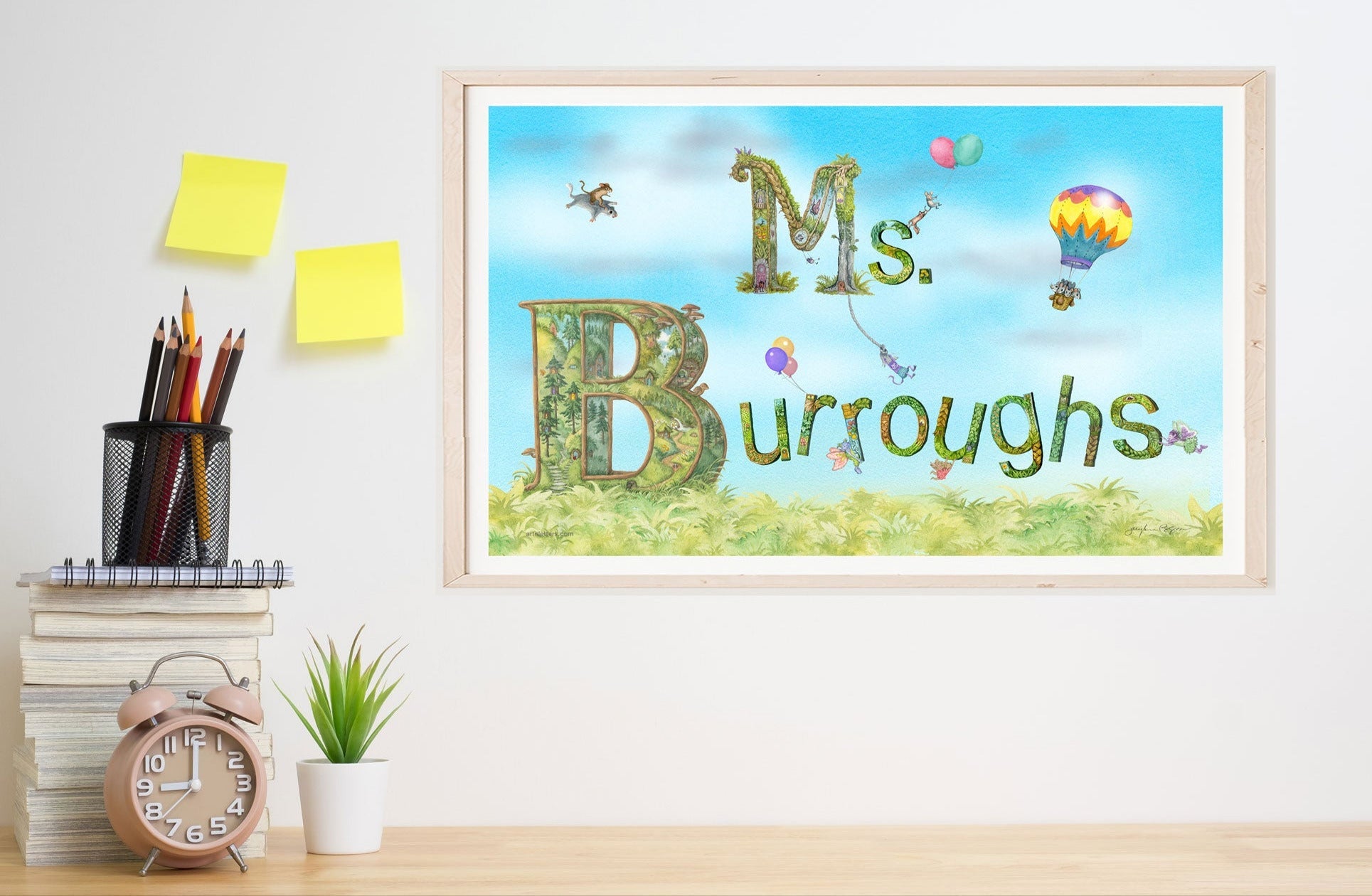 Personalized Adult Name Print with Title - Art'n Letters, Inc.